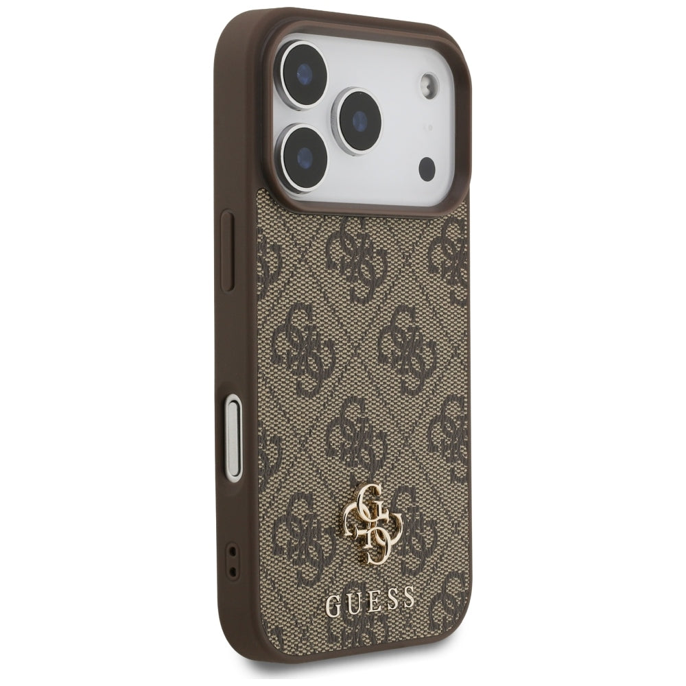 Capa Guess Hardcase 4G Small & Classic MagSafe - iPhone 17 Pro / 18 Pro - Castanho