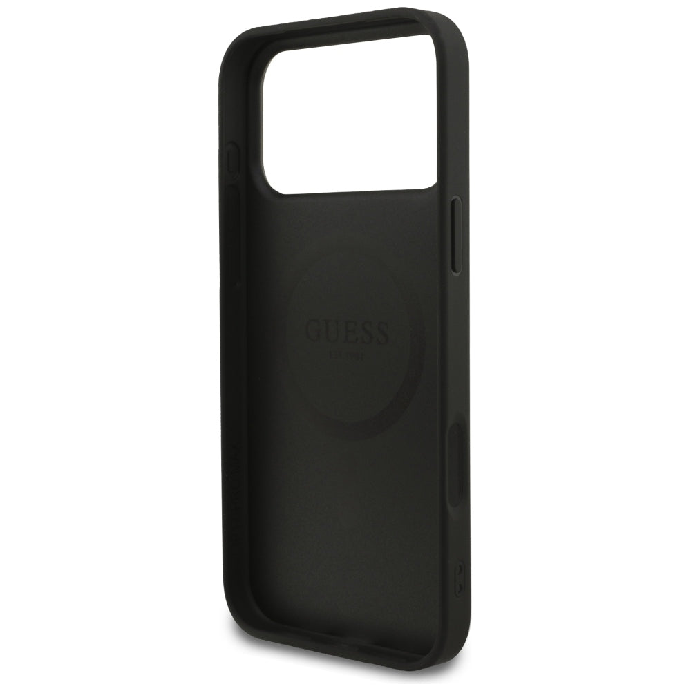 Capa Guess Saffiano MagSafe - iPhone 17 Pro Max / 18 Pro Max - Preto