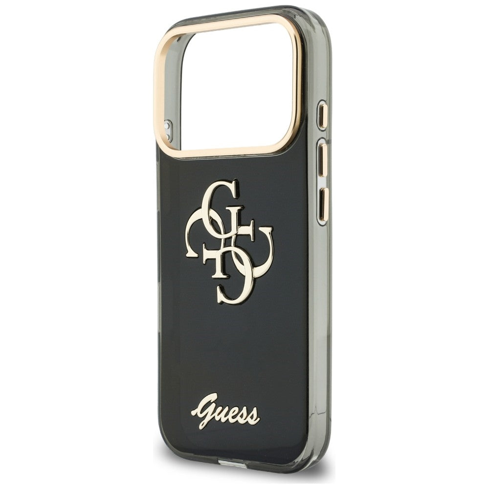 Capa Guess IML 4G Metal Script - iPhone 17 Pro / 18 Pro - Preto