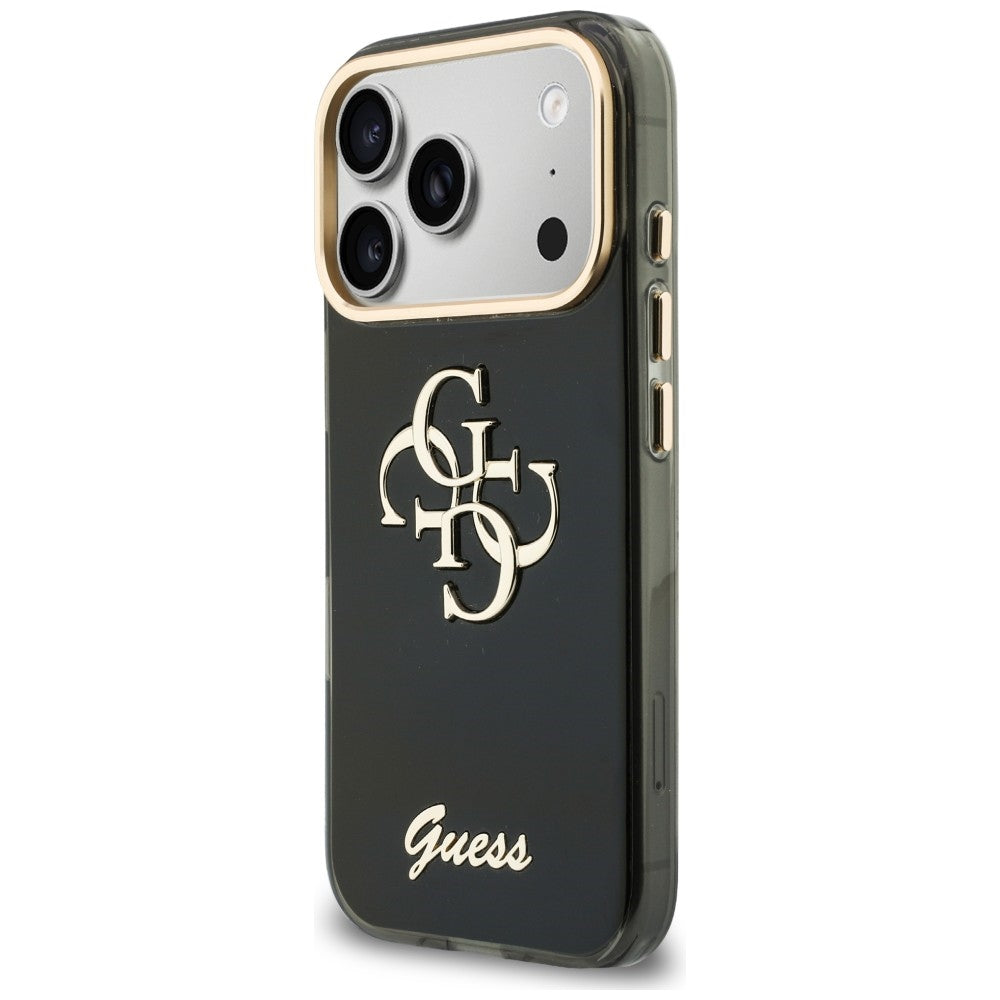 Capa Guess IML 4G Metal Script - iPhone 17 Pro Max / 18 Pro Max - Preto