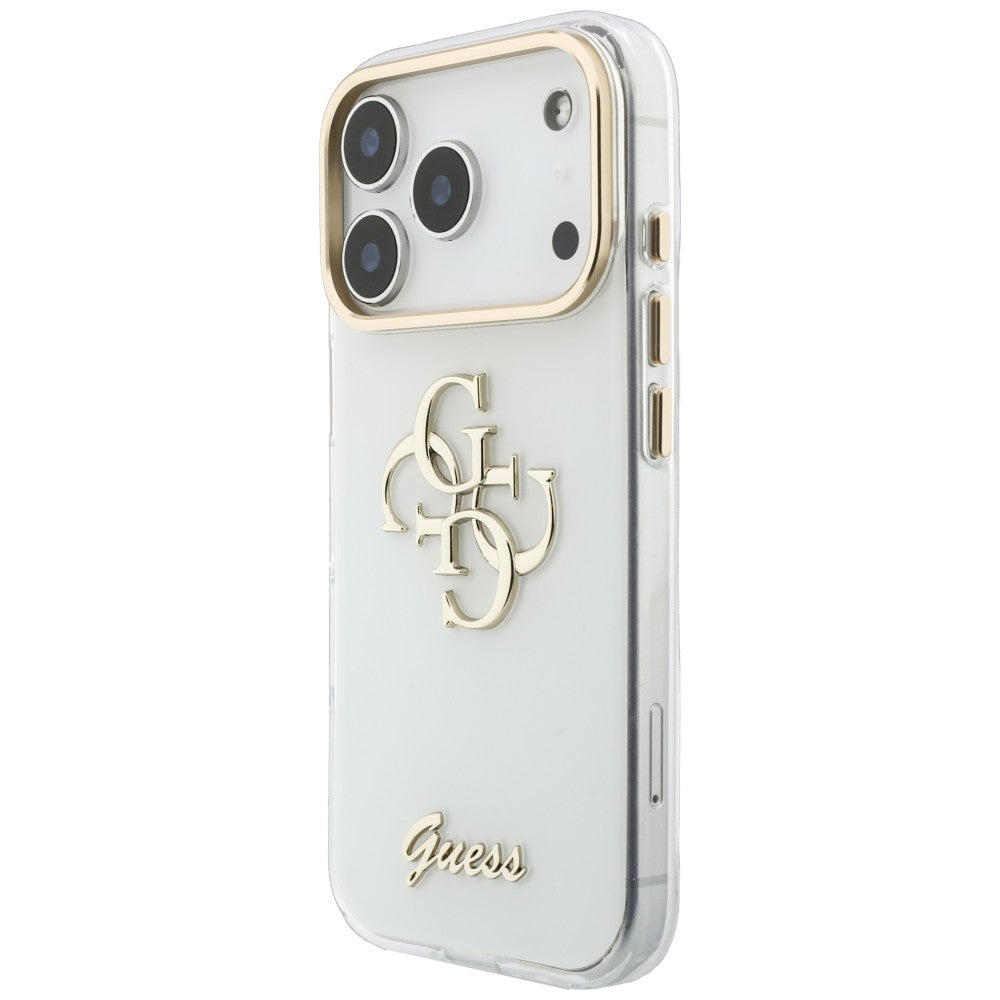 Capa Guess IML 4G Metal Script - iPhone 17 Pro Max / 18 Pro Max - Branco