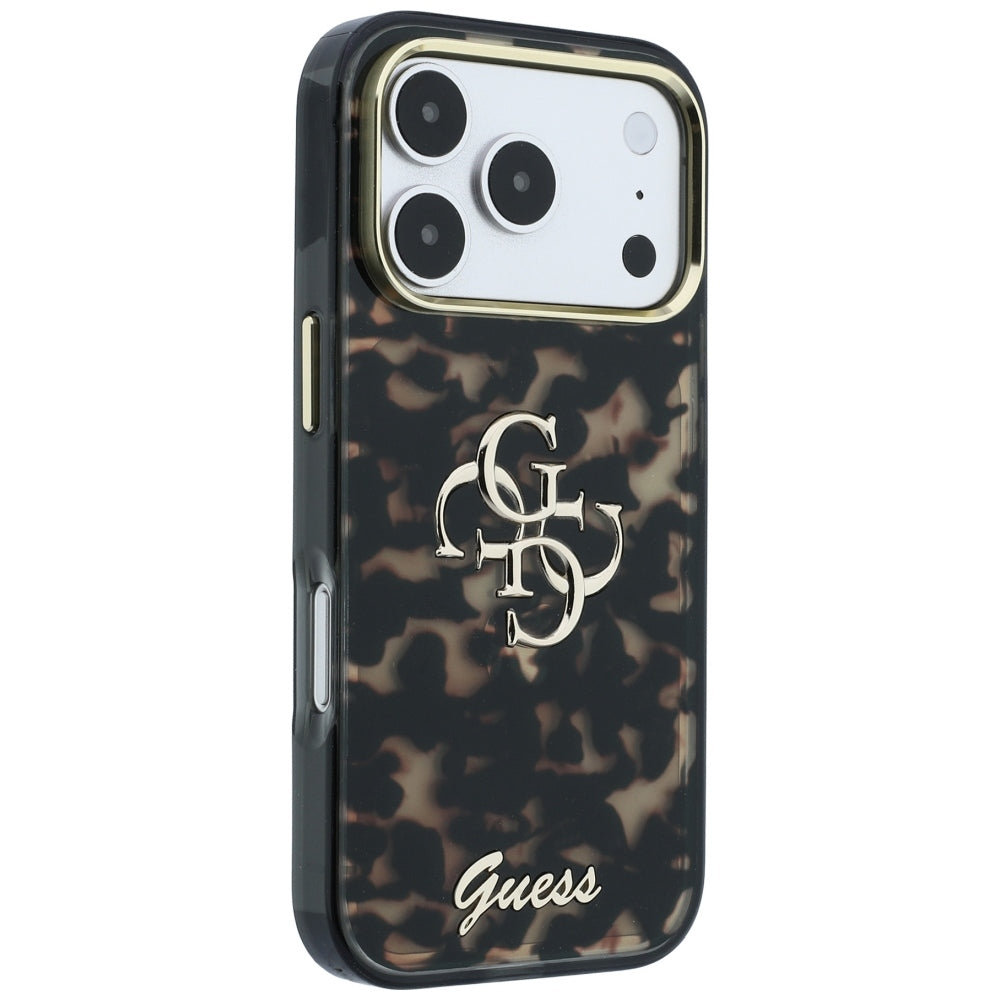 Capa Guess IML 4G Metal Script - iPhone 17 Pro / 18 Pro - Tartaruga