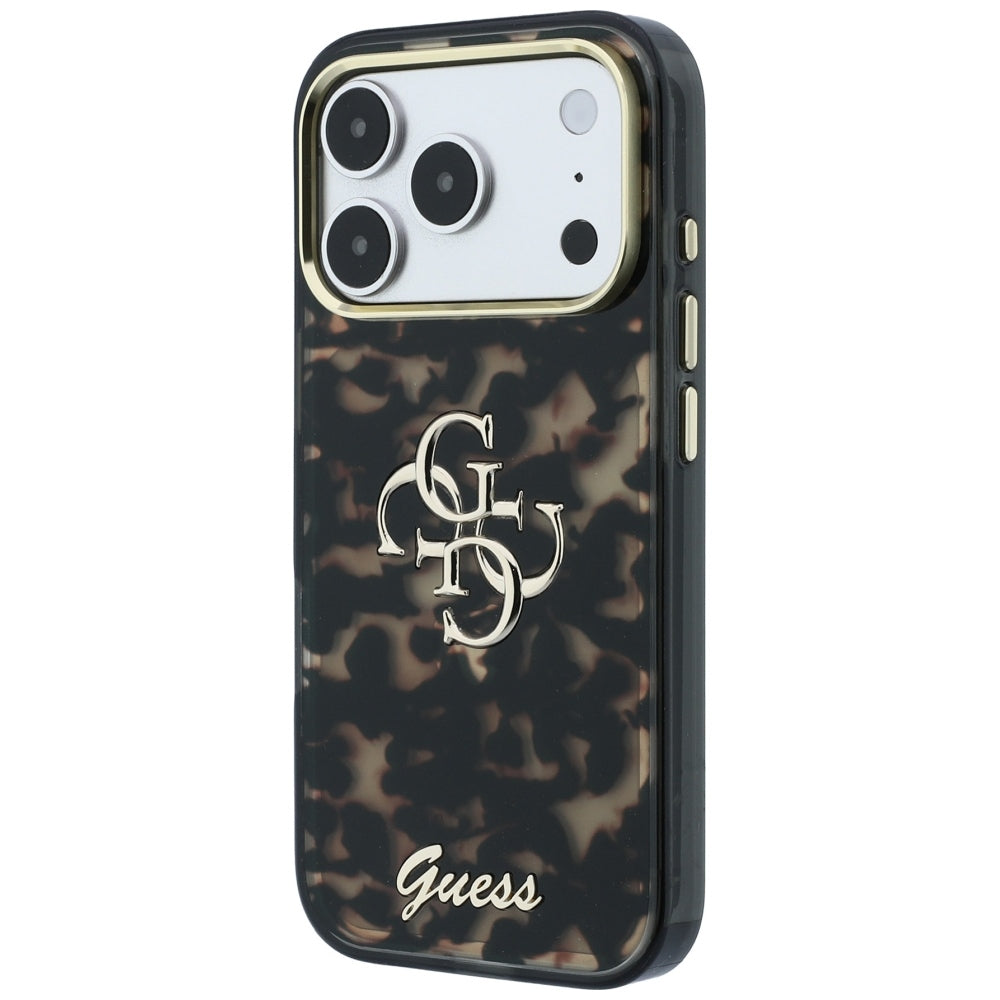 Capa Guess IML 4G Metal Script - iPhone 17 Pro / 18 Pro - Tartaruga