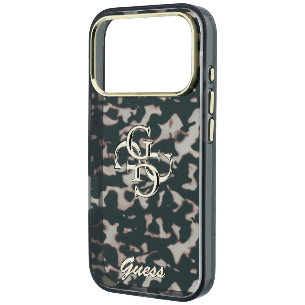 Capa Guess IML 4G Metal Script - iPhone 17 Pro Max / 18 Pro Max - Tartaruga