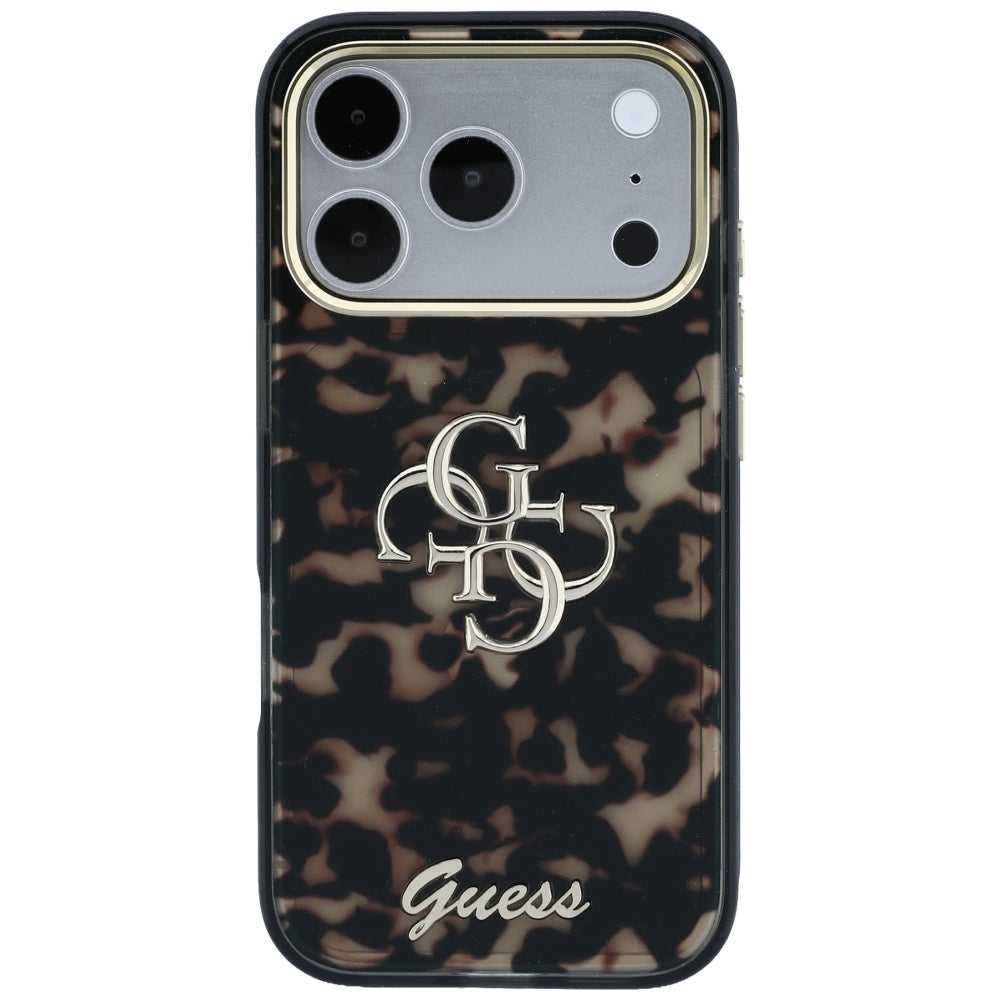 Capa Guess IML 4G Metal Script - iPhone 17 Pro Max / 18 Pro Max - Tartaruga
