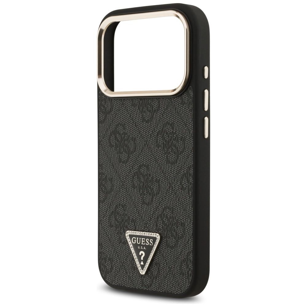 Capa Guess Hardcase 4G Triangle Logo MagSafe - iPhone 17 Pro / 18 Pro - Preto