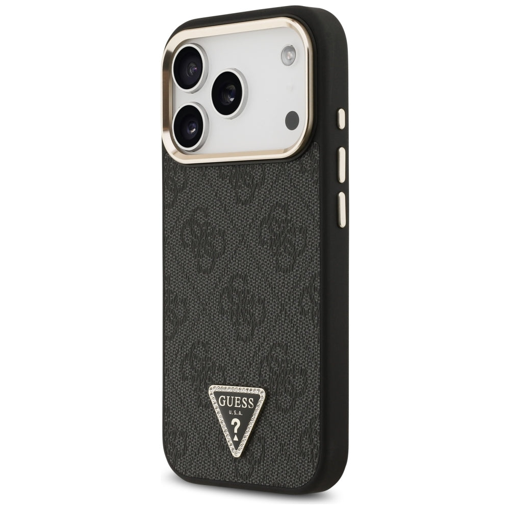Capa Guess Hardcase 4G Triangle Logo MagSafe - iPhone 17 Pro / 18 Pro - Preto