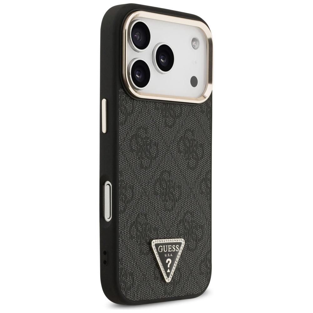 Capa Guess Hardcase 4G Triangle Logo MagSafe - iPhone 17 Pro / 18 Pro - Preto