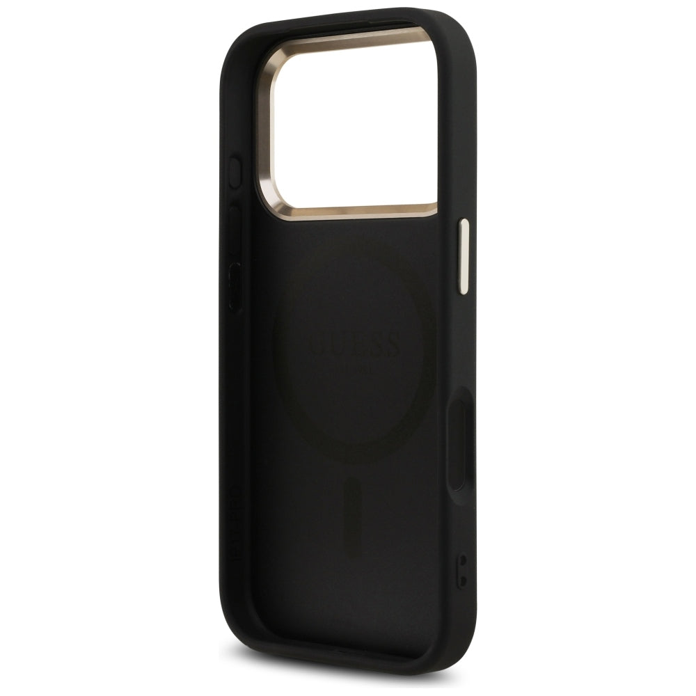 Capa Guess Hardcase 4G Triangle Logo MagSafe - iPhone 17 Pro / 18 Pro - Preto