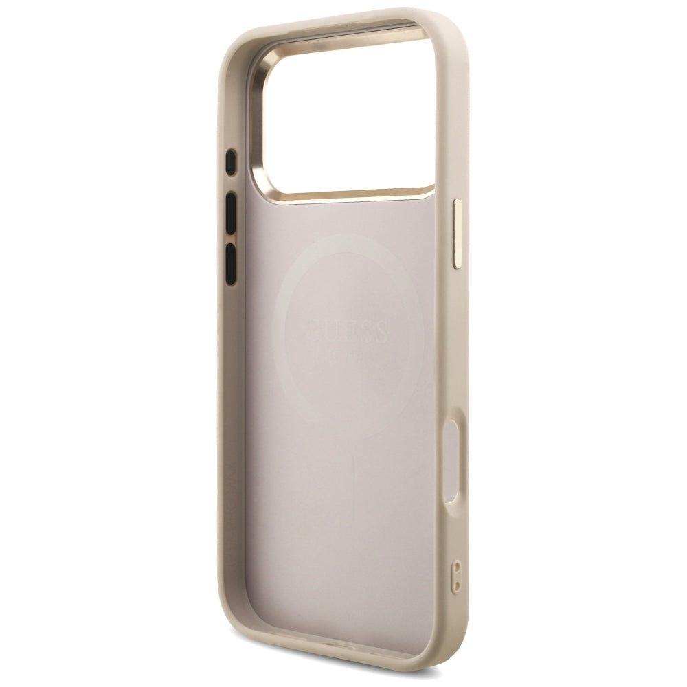 Capa Guess Hardcase 4G Triangle Logo MagSafe - iPhone 17 Pro Max / 18 Pro Max - Rosa