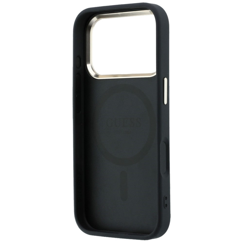 Capa Guess Saffiano Small 4G Classic MagSafe - iPhone 17 Pro Max / 18 Pro Max - Preto
