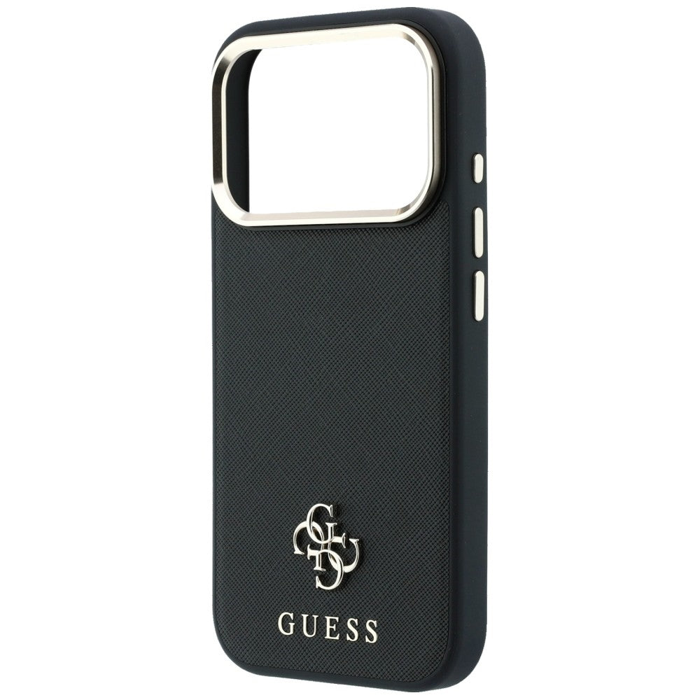 Capa Guess Saffiano Small 4G Classic MagSafe - iPhone 17 Pro Max / 18 Pro Max - Preto