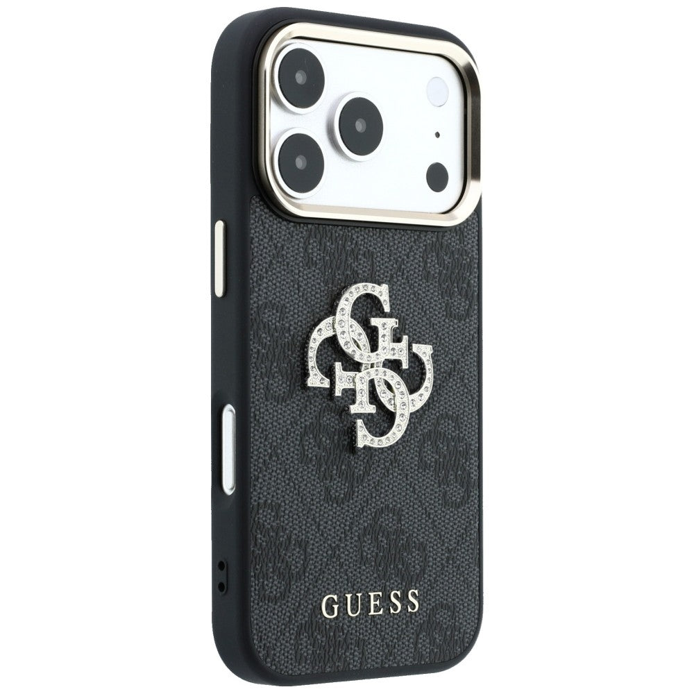 Capa Guess Hardcase 4G Big Strass Logo - iPhone 17 Pro Max / 18 Pro Max - Preto
