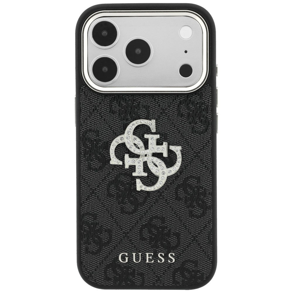 Capa Guess Hardcase 4G Big Strass Logo - iPhone 17 Pro Max / 18 Pro Max - Preto