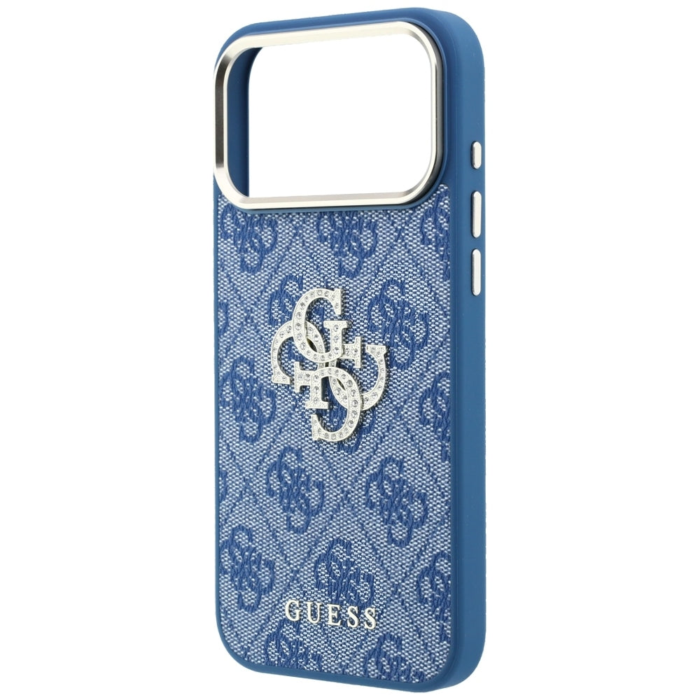 Capa Guess Hardcase 4G Big Strass Logo - iPhone 17 Pro Max / 18 Pro Max - Azul