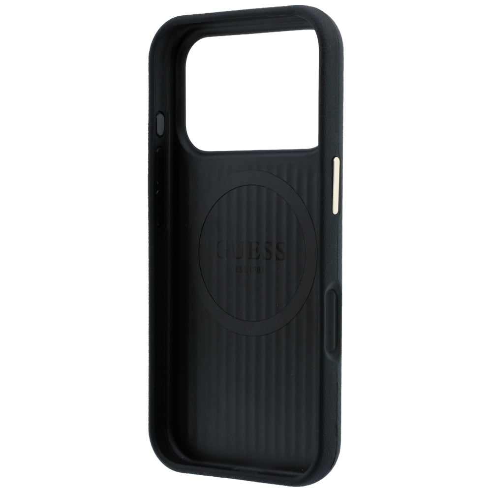 Capa Guess Kevlar Triangle Logo MagSafe - iPhone 17 Pro / 18 Pro - Preto