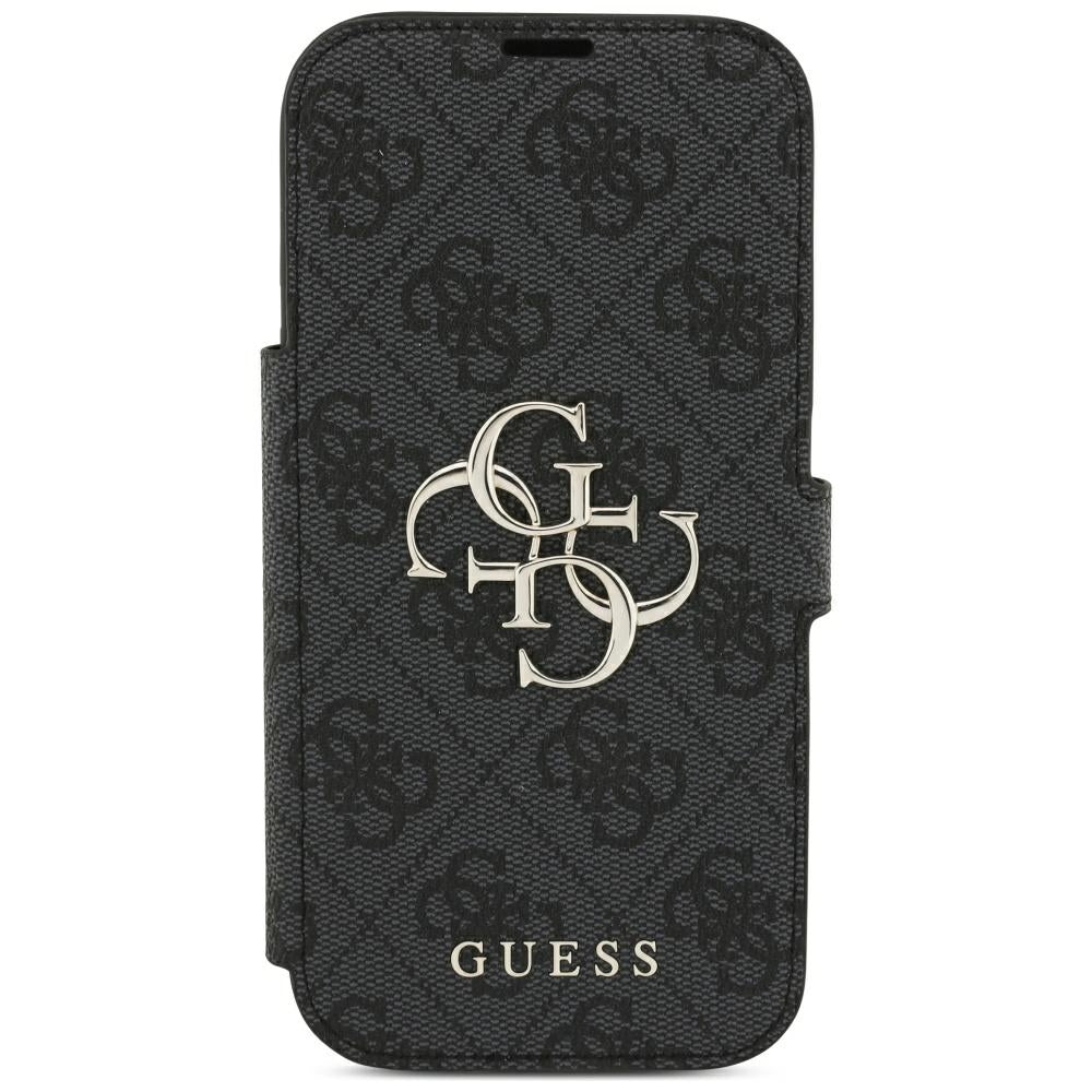 Capa Guess Book 4G Metal Logo - iPhone 17 Pro / 18 Pro - Preto