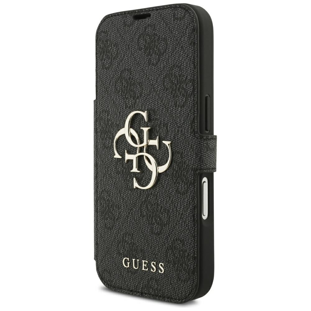 Capa Guess Book 4G Metal Logo - iPhone 17 Pro / 18 Pro - Preto