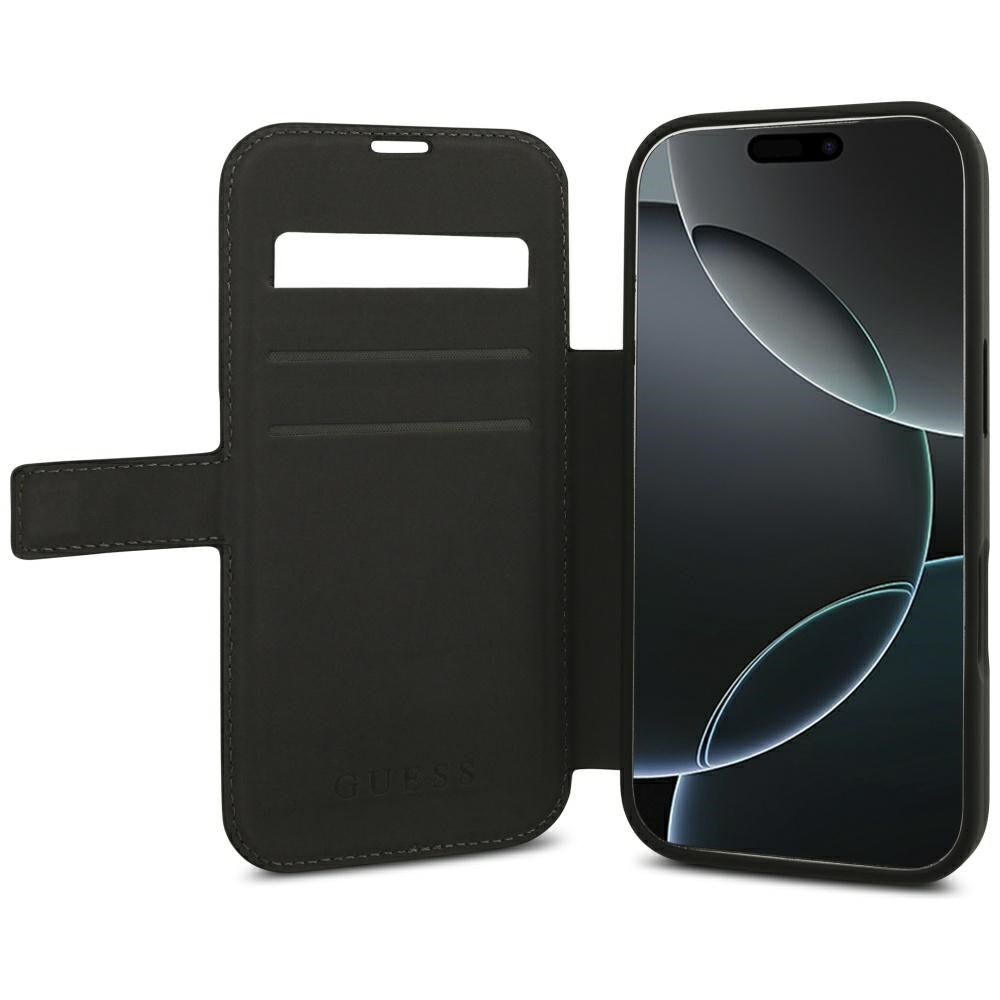 Capa Guess Book 4G Metal Logo - iPhone 17 Pro Max / 18 Pro Max - Preto