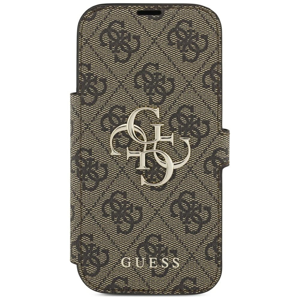 Capa Guess Book 4G Metal Logo - iPhone 17 Pro Max / 18 Pro Max - Castanho