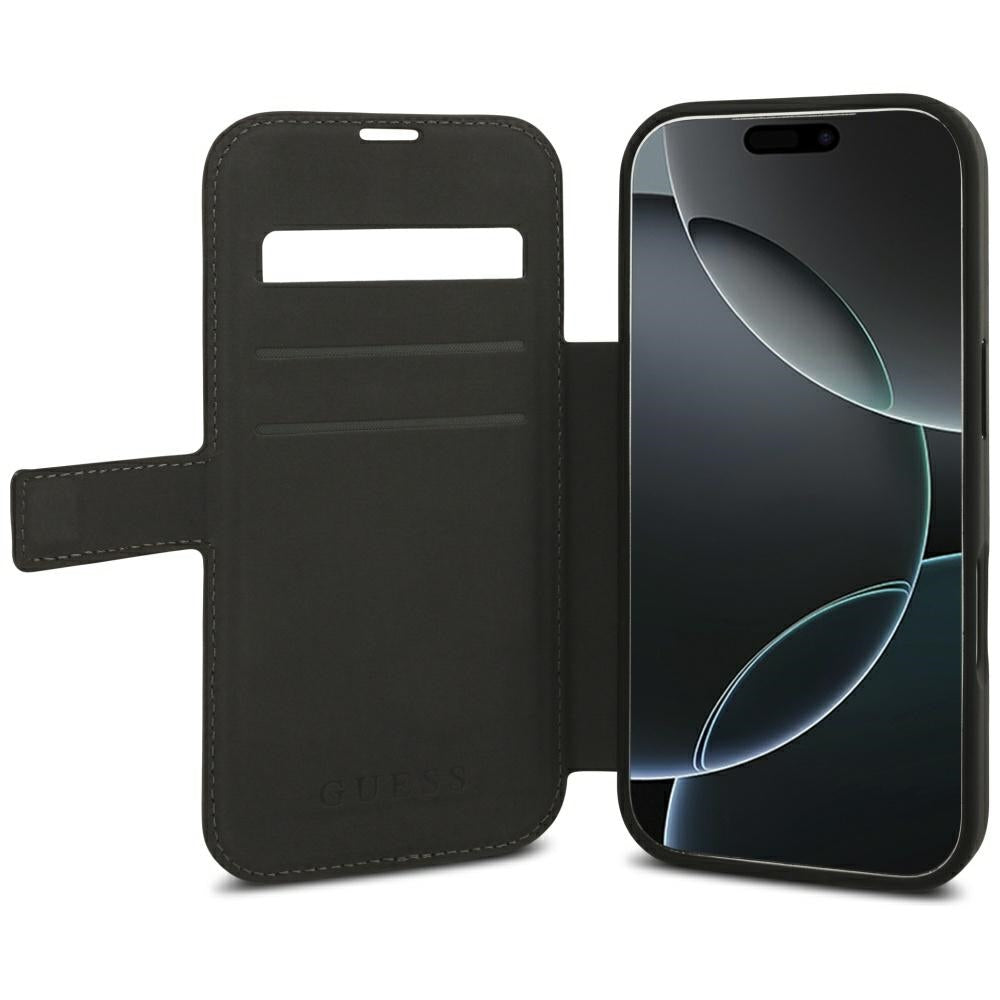 Capa Guess Book 4G Metal Logo - iPhone 17 Pro Max / 18 Pro Max - Castanho