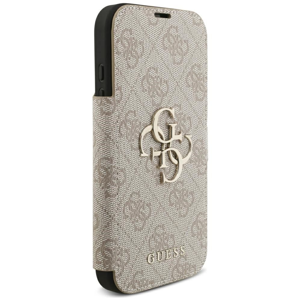 Capa Guess Book 4G Metal Logo - iPhone 17 Pro / 18 Pro - Rosa