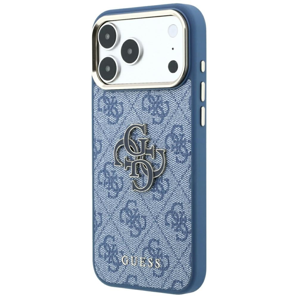 Capa Guess Hardcase 4G Big Resin Logo - iPhone 17 Pro / 18 Pro - Azul