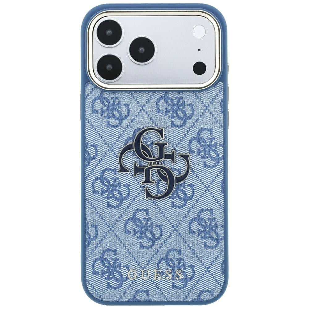Capa Guess Hardcase 4G Big Resin Logo - iPhone 17 Pro Max / 18 Pro Max - Azul