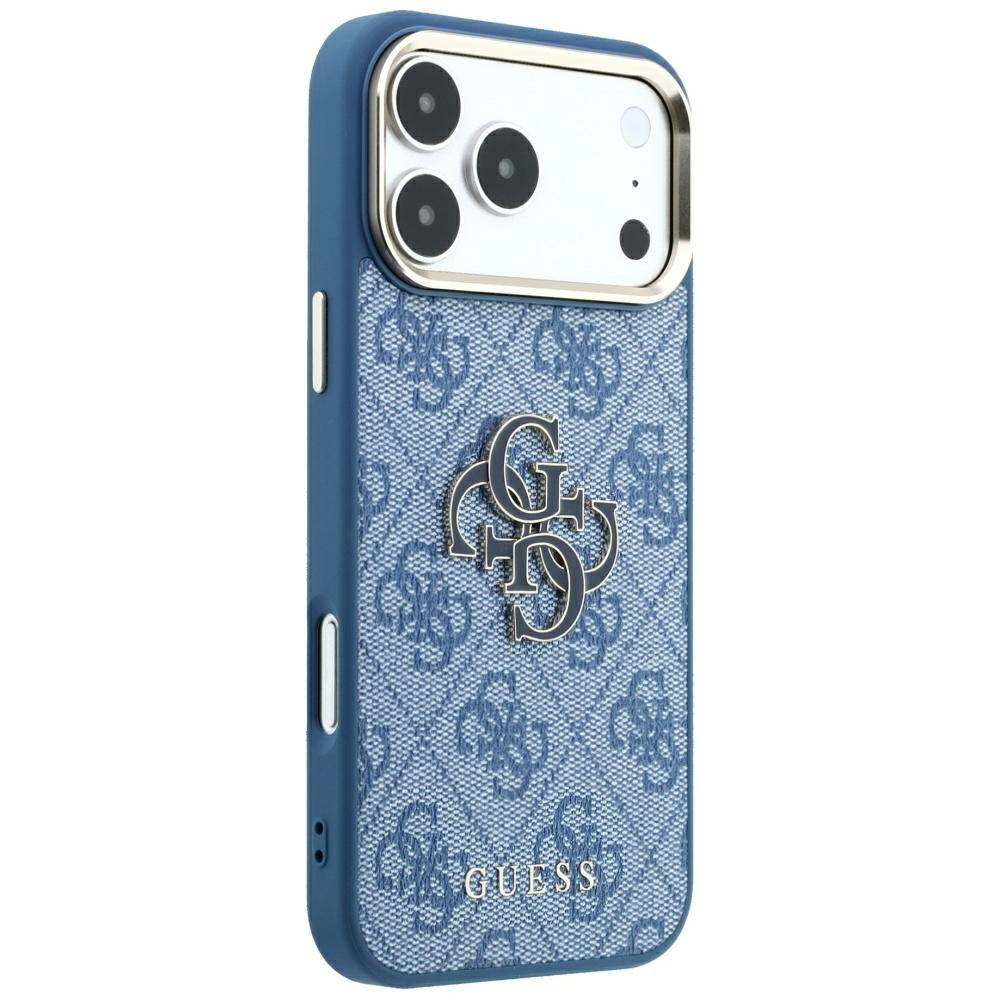 Capa Guess Hardcase 4G Big Resin Logo - iPhone 17 Pro Max / 18 Pro Max - Azul