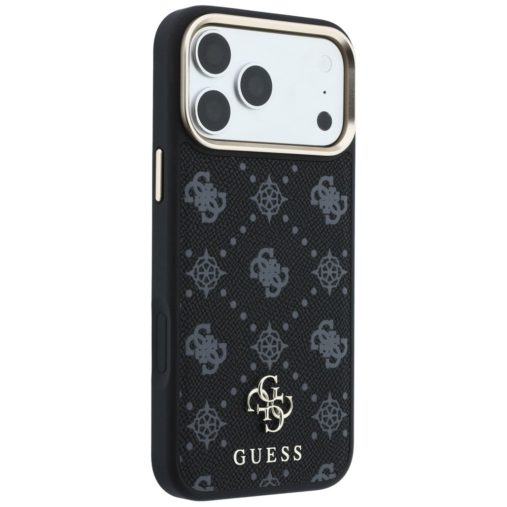 Capa Guess Peony 4G Small Logo MagSafe - iPhone 17 Pro / 18 Pro - Preto
