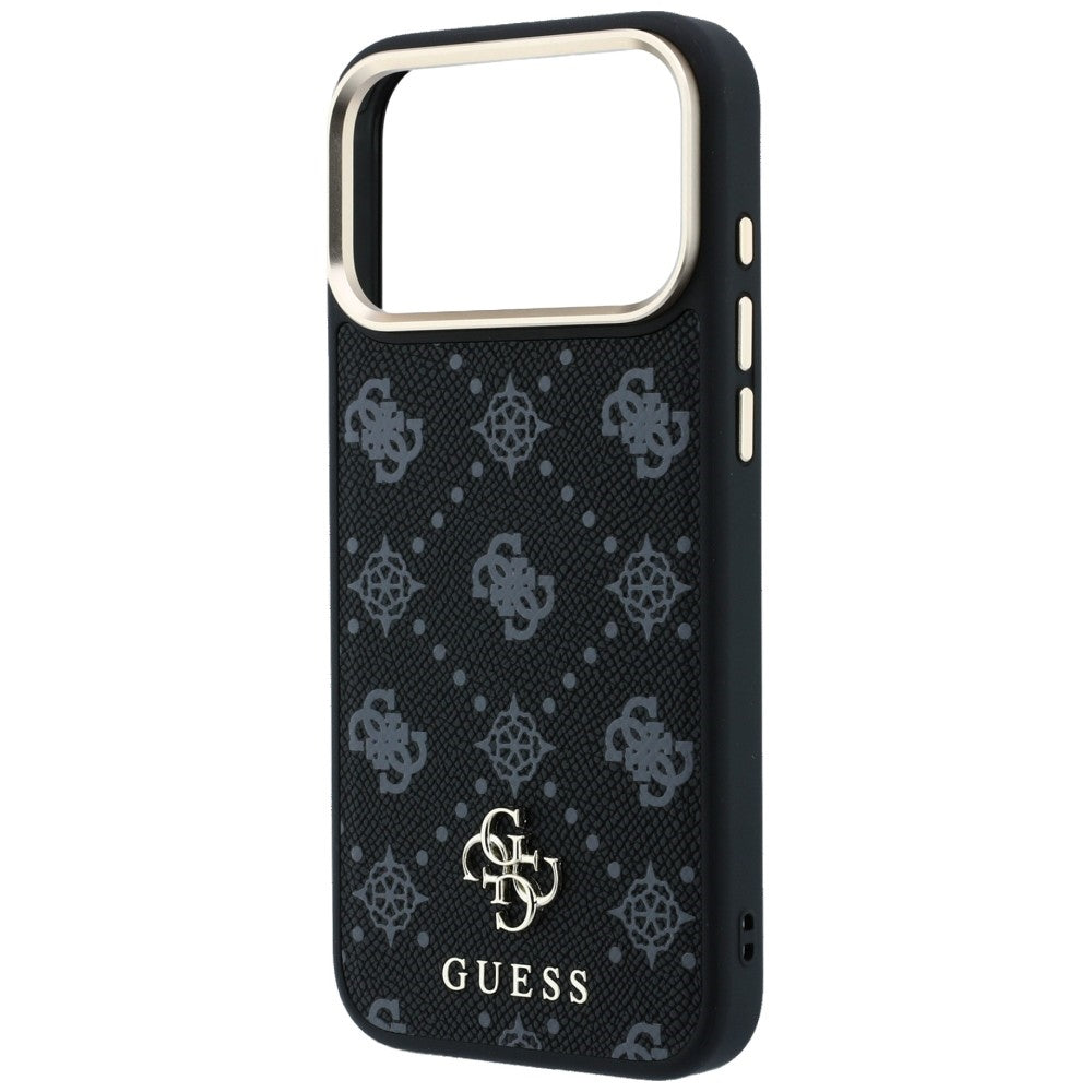 Capa Guess Peony 4G Small Logo MagSafe - iPhone 17 Pro / 18 Pro - Preto