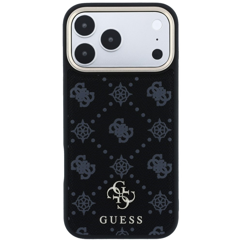 Capa Guess Peony 4G Small Logo MagSafe - iPhone 17 Pro / 18 Pro - Preto
