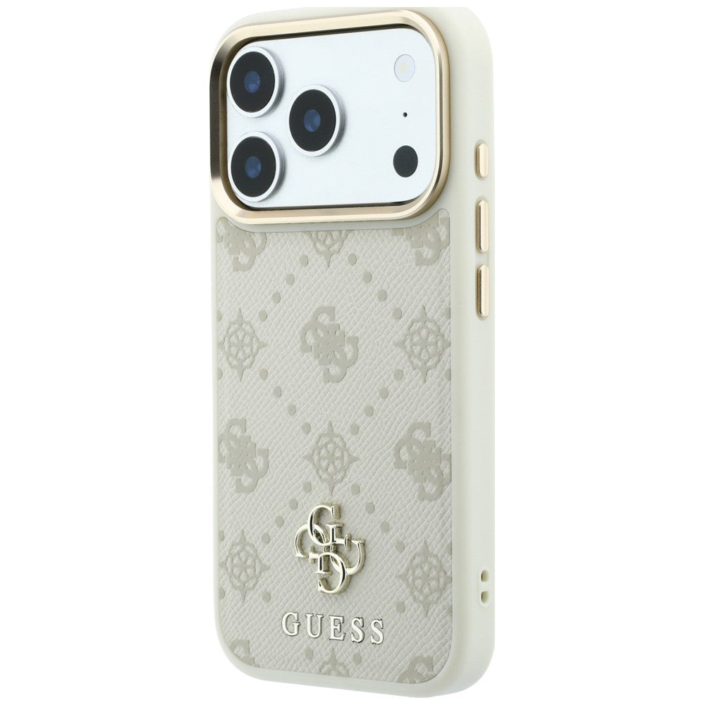Capa Guess Peony 4G Small Logo MagSafe - iPhone 17 Pro Max / 18 Pro Max - Bege