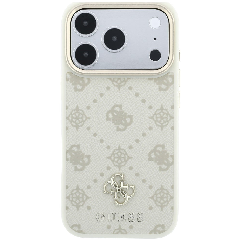 Capa Guess Peony 4G Small Logo MagSafe - iPhone 17 Pro Max / 18 Pro Max - Bege