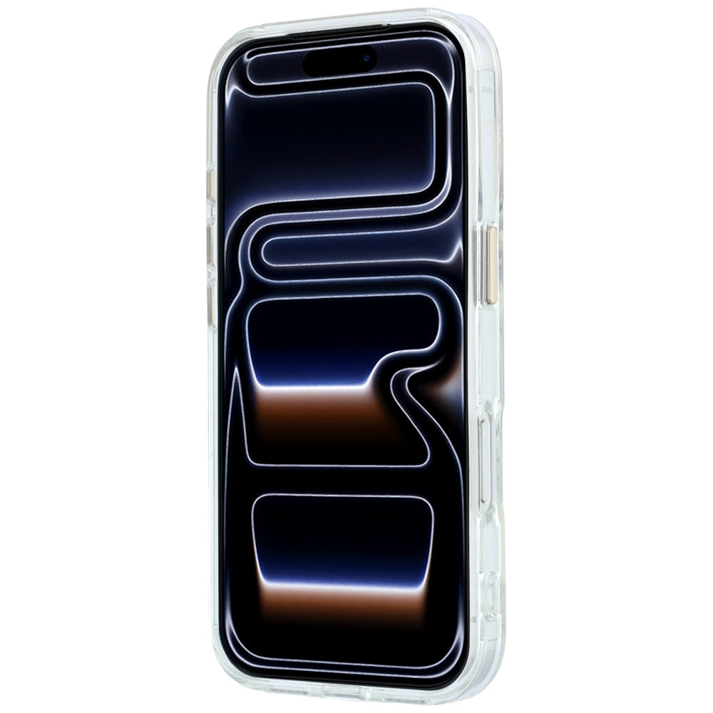 Capa Guess Ring Stand Script Metal Logo MagSafe - iPhone 17 Pro Max / 18 Pro Max - Transparente