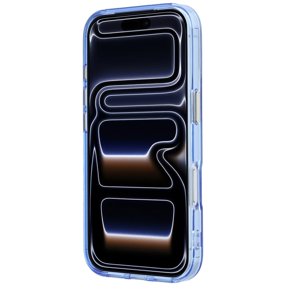 Capa Guess Ring Stand Script Metal Logo MagSafe - iPhone 17 Pro Max / 18 Pro Max - Azul-claro
