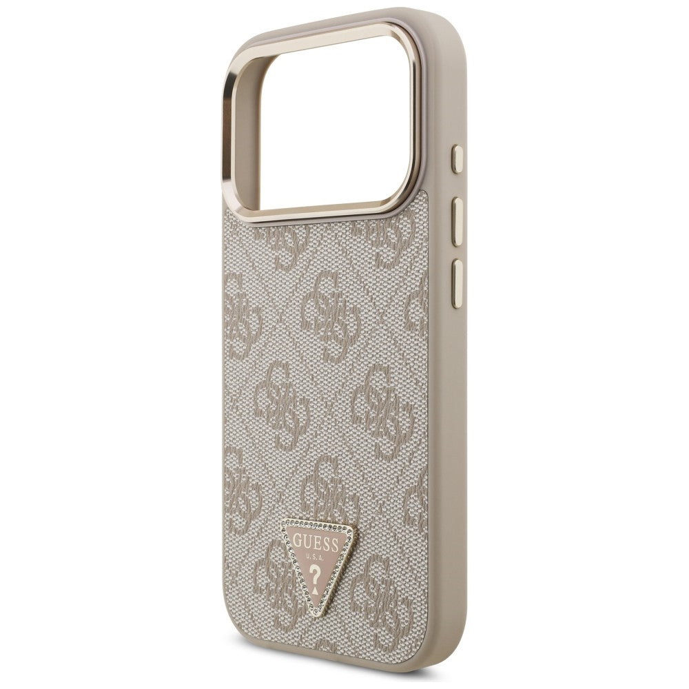 Capa Guess Hardcase 4G Triangle Logo MagSafe - iPhone 17 Pro / 18 Pro - Rosa
