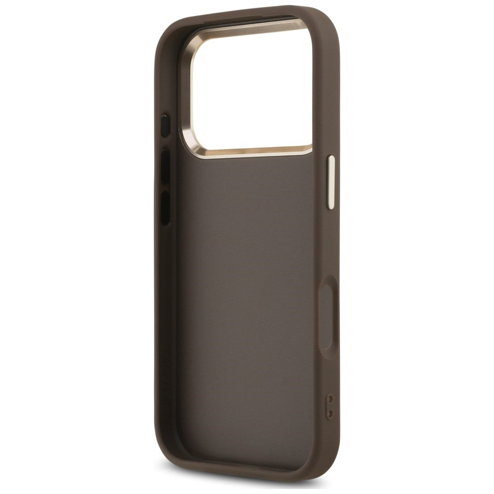 Capa Guess Hardcase 4G Classic Logo with Strap - iPhone 17 Pro Max / 18 Pro Max - Castanho