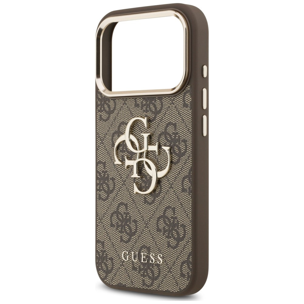 Capa Guess Hardcase 4G Classic Logo with Strap - iPhone 17 Pro Max / 18 Pro Max - Castanho