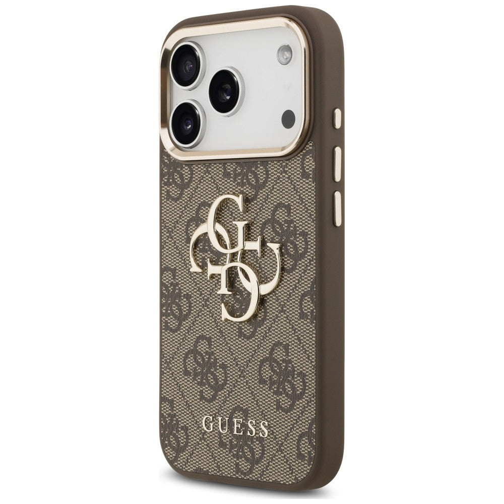 Capa Guess Hardcase 4G Classic Logo with Strap - iPhone 17 Pro Max / 18 Pro Max - Castanho