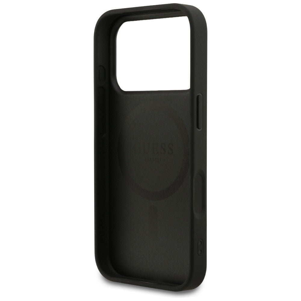 Capa Guess 4G Small and Classic Logo MagSafe - iPhone 17 Pro / 18 Pro - Preto
