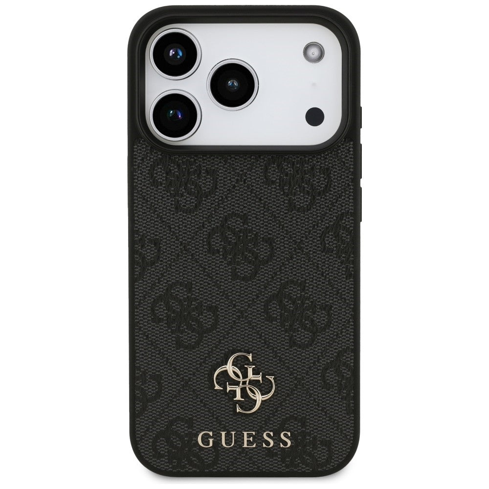 Capa Guess 4G Small and Classic Logo MagSafe - iPhone 17 Pro / 18 Pro - Preto