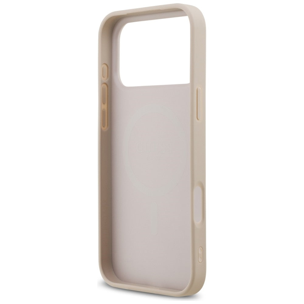 Capa Guess Saffiano MagSafe - iPhone 17 Pro Max / 18 Pro Max - Rosa