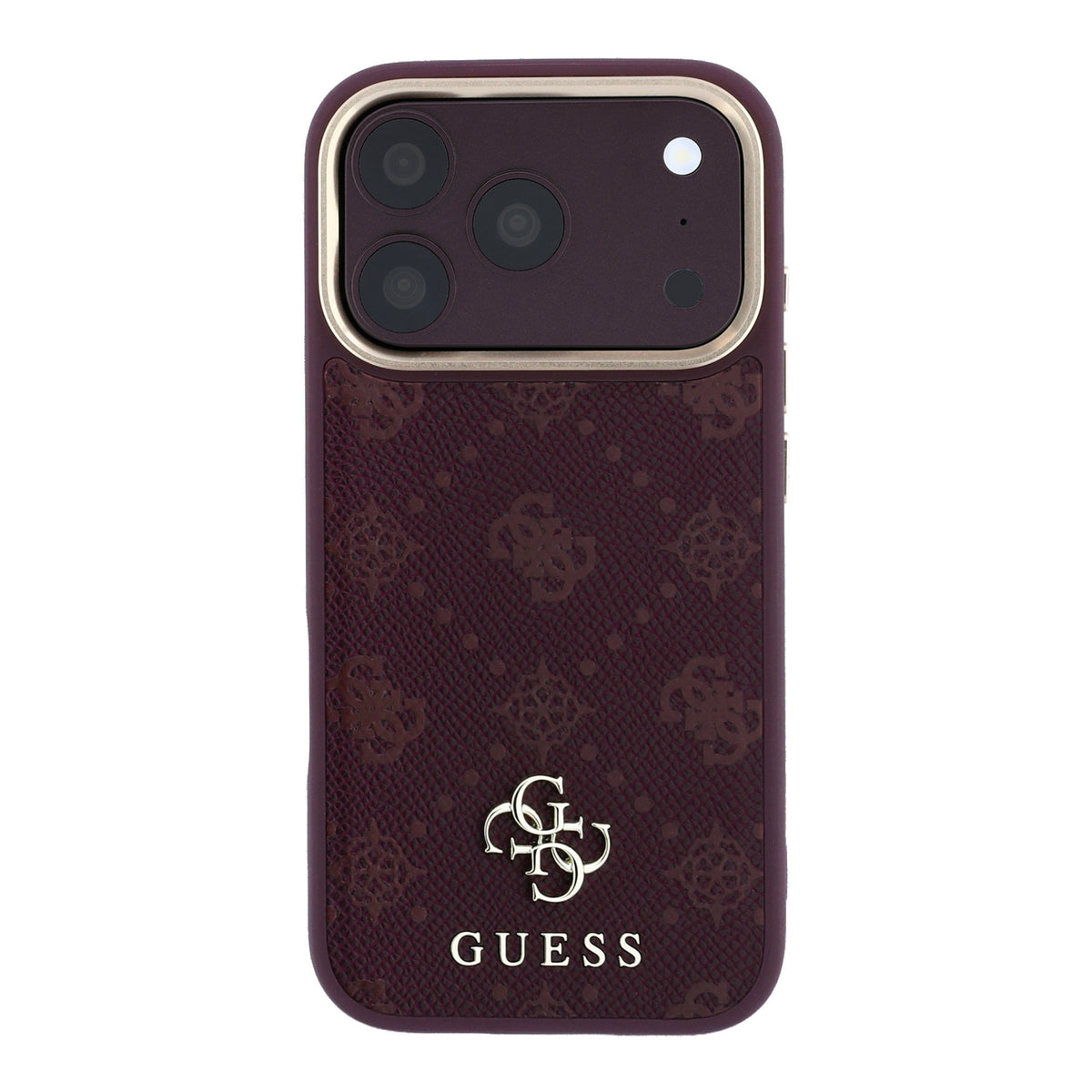 Capa Guess Peony 4G Small Logo MagSafe - iPhone 17 Pro Max / 18 Pro Max - Bordeaux
