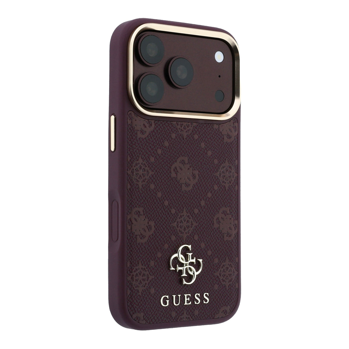Capa Guess Peony 4G Small Logo MagSafe - iPhone 17 Pro Max / 18 Pro Max - Bordeaux