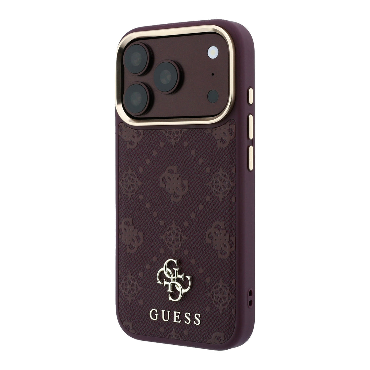 Capa Guess Peony 4G Small Logo MagSafe - iPhone 17 Pro Max / 18 Pro Max - Bordeaux