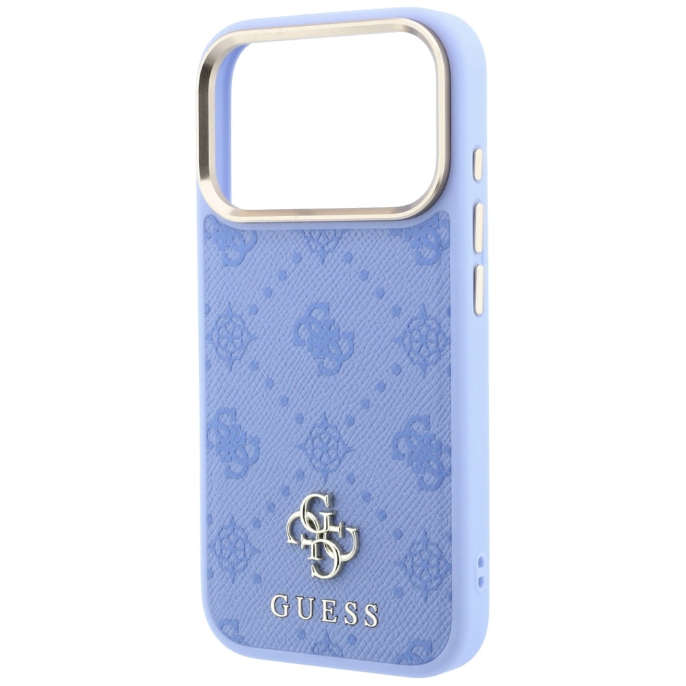 Capa Guess Peony 4G Small Logo MagSafe - iPhone 17 Pro Max / 18 Pro Max - Azul-claro
