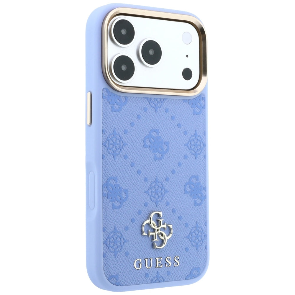 Capa Guess Peony 4G Small Logo MagSafe - iPhone 17 Pro Max / 18 Pro Max - Azul-claro