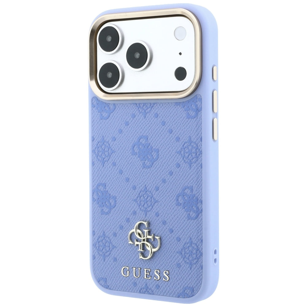 Capa Guess Peony 4G Small Logo MagSafe - iPhone 17 Pro Max / 18 Pro Max - Azul-claro