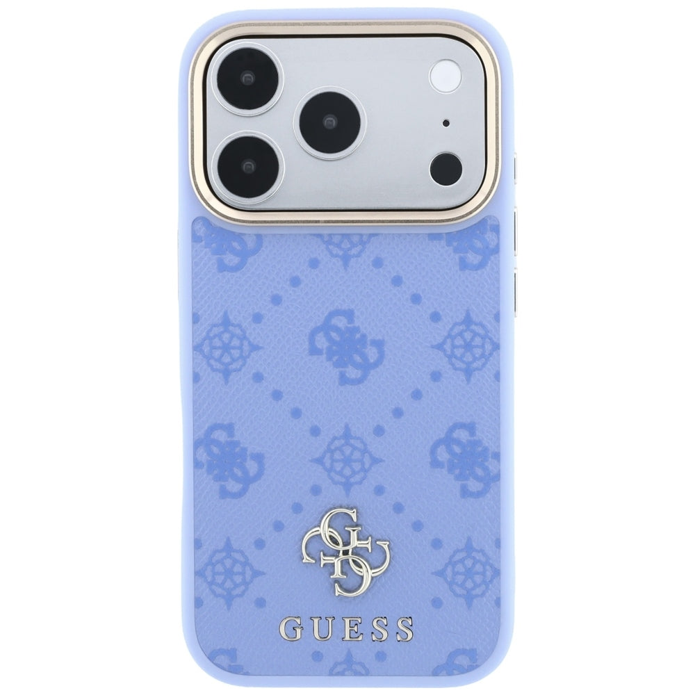 Capa Guess Peony 4G Small Logo MagSafe - iPhone 17 Pro Max / 18 Pro Max - Azul-claro